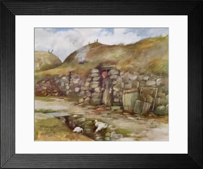 Framed Print : Hebridean Crofters Home Framed Print : Hebridean Crofters Home