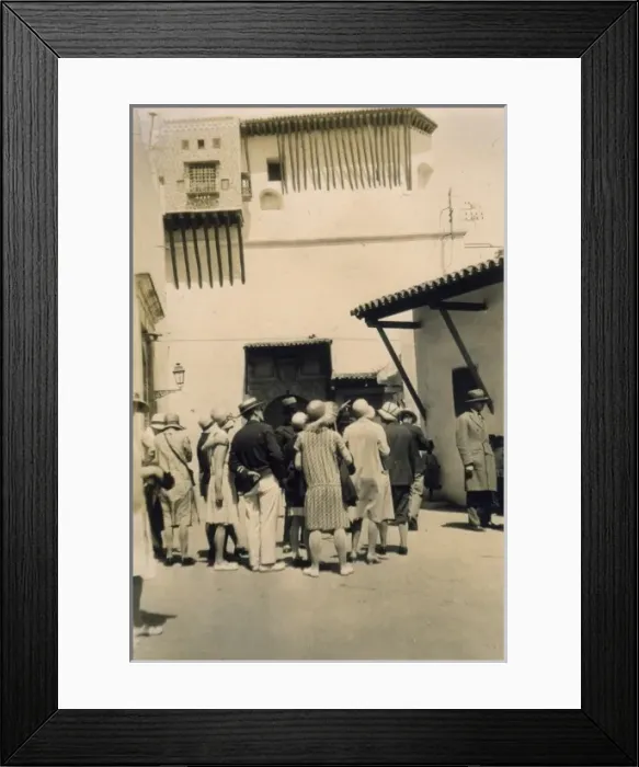Framed Print : Tourists in Algeria 1920 Framed Print : Tourists in Algeria 1920