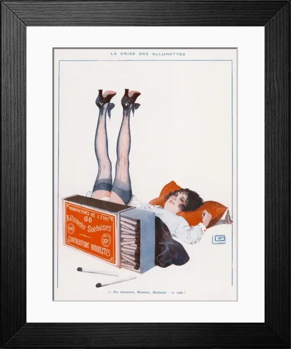 Framed Print : Female Type / Match Girl Framed Print : Female Type / Match Girl