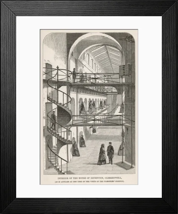 Framed Print : Clerkenwell Prison / 1862 Framed Print : Clerkenwell Prison / 1862