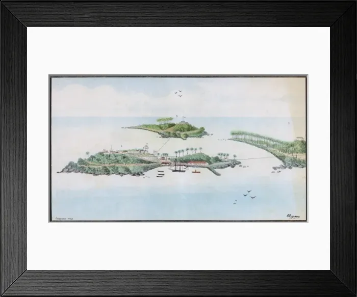 Framed Print : Devils Island / Guyana Framed Print : Devils Island / Guyana