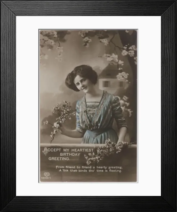 Framed Print : Female Type / Birthday Framed Print : Female Type / Birthday