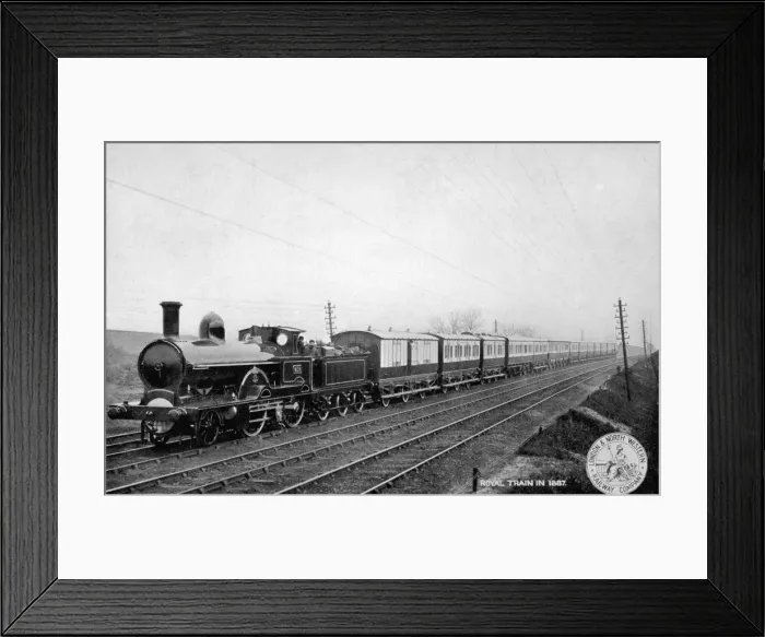 Framed Print : Royal Train Lnwr 1887 Framed Print : Royal Train Lnwr 1887