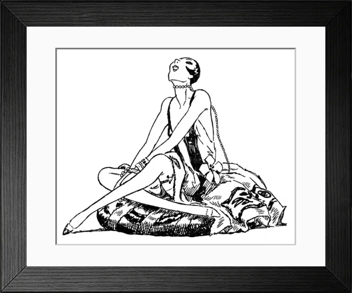 Framed Print : Female Type / Party Girl Framed Print : Female Type / Party Girl
