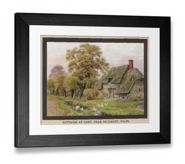 Framed Print : Wiltshire / Lake 1912 Framed Print : Wiltshire / Lake 1912