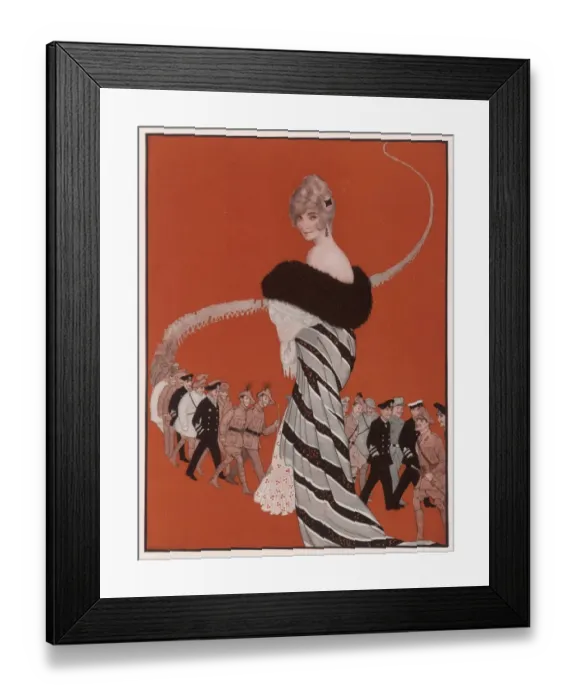 Framed Print : Female Type & Admirers Framed Print : Female Type & Admirers