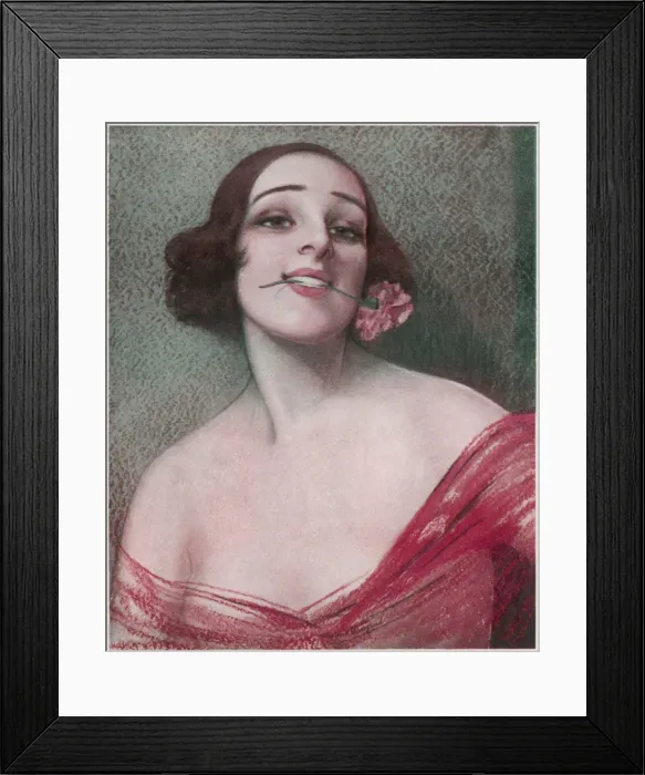 Framed Print : Female Type / Flower / Teeth Framed Print : Female Type / Flower / Teeth