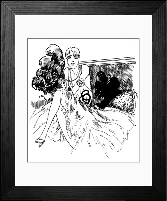 Framed Print : Female Type / Party Girl Framed Print : Female Type / Party Girl