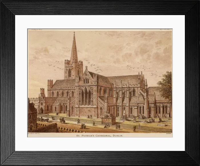 Framed Print : Dublin / St Patricks Cath Framed Print : Dublin / St Patricks Cath