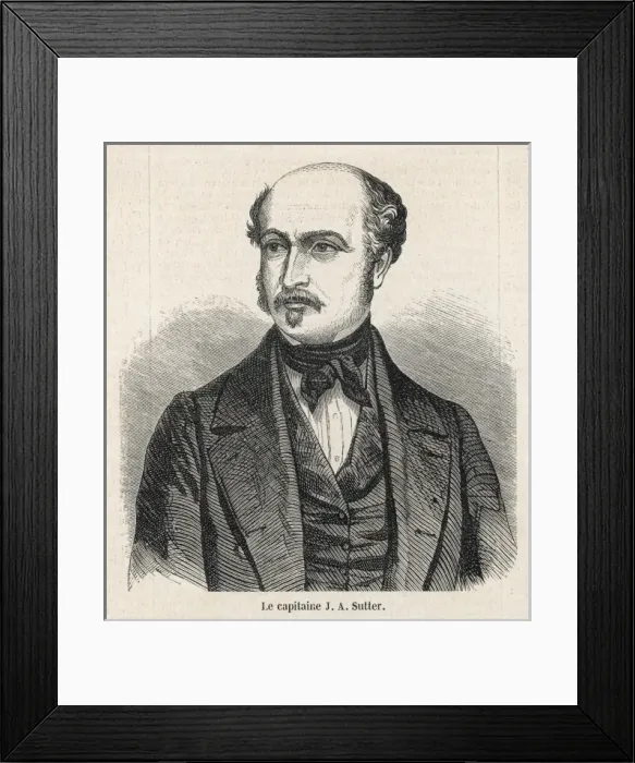 Framed Print : Johann August Sutter Framed Print : Johann August Sutter