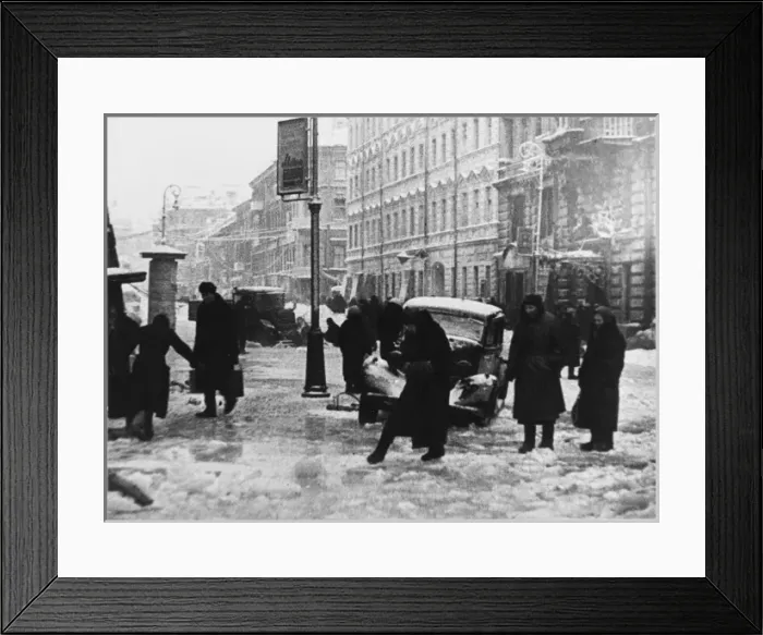 Framed Print : Leningrad - Icy Streets Framed Print : Leningrad - Icy Streets
