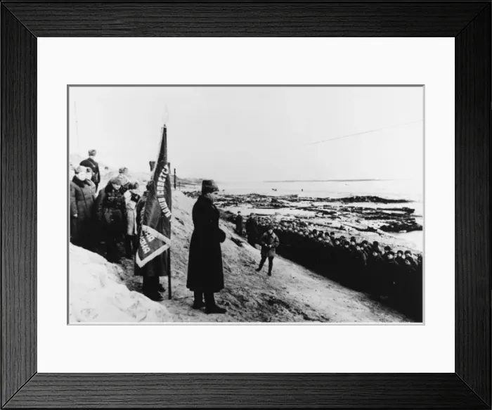 Framed Print : Soldiers Get Banner Framed Print : Soldiers Get Banner