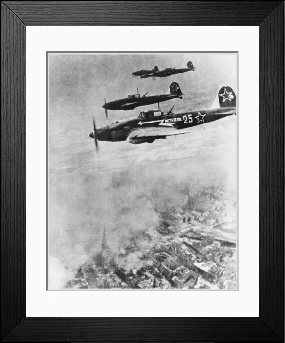 Framed Print : Ilyushins over Berlin Framed Print : Ilyushins over Berlin