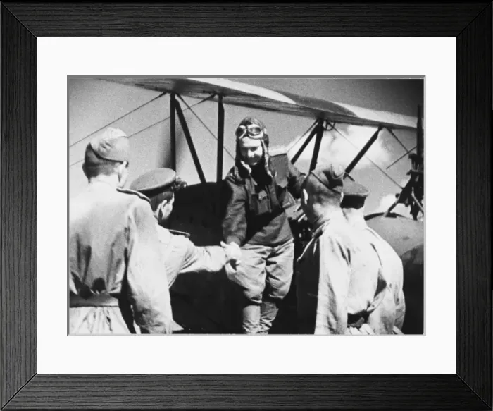 Framed Print : Soviet Woman Pilot Framed Print : Soviet Woman Pilot