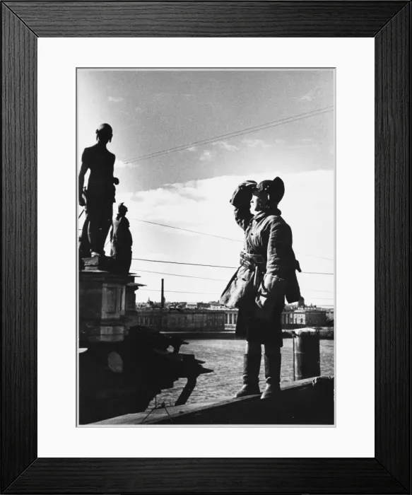 Framed Print : Leningrad Firewatcher Framed Print : Leningrad Firewatcher