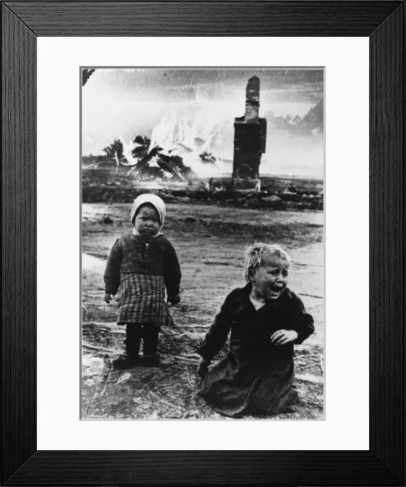 Framed Print : Two Russian Orphans Framed Print : Two Russian Orphans