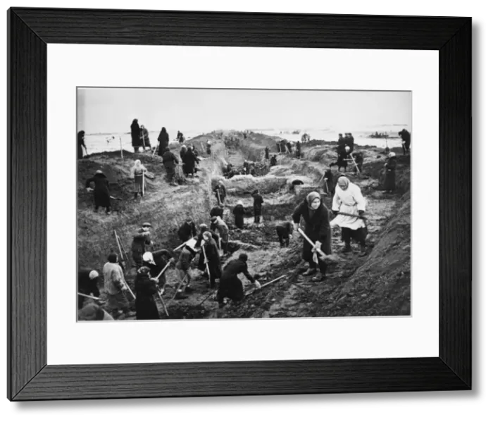 Framed Print : Moscow Trenches Made Framed Print : Moscow Trenches Made