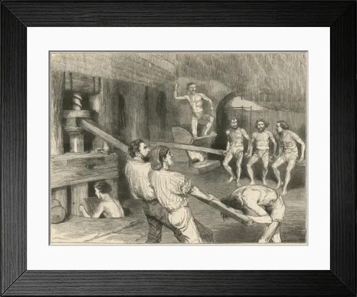 Framed Print : Making Macaroni Framed Print : Making Macaroni