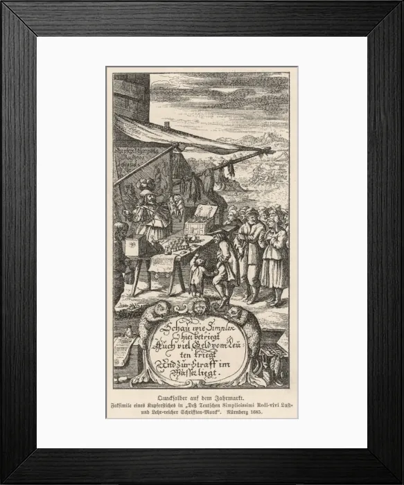 Framed Print : 17C Quack in Germany Framed Print : 17C Quack in Germany