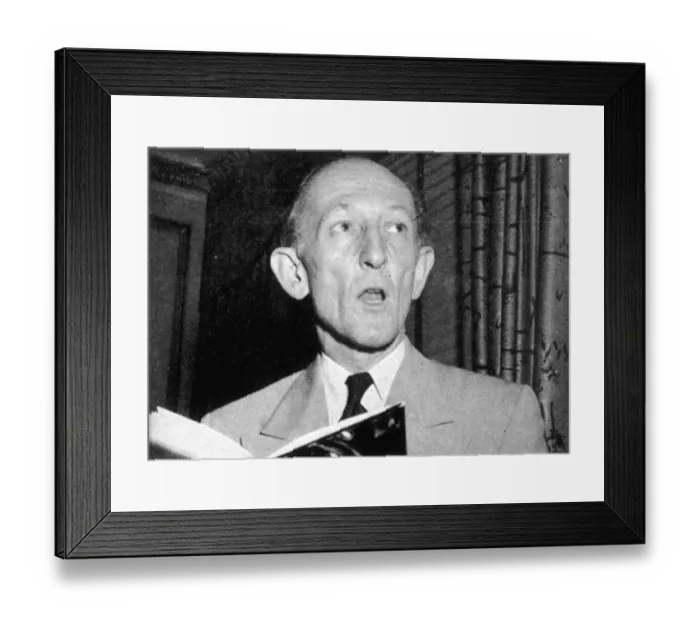 Framed Print : Ufos / Keyhoe Portrait Framed Print : Ufos / Keyhoe Portrait