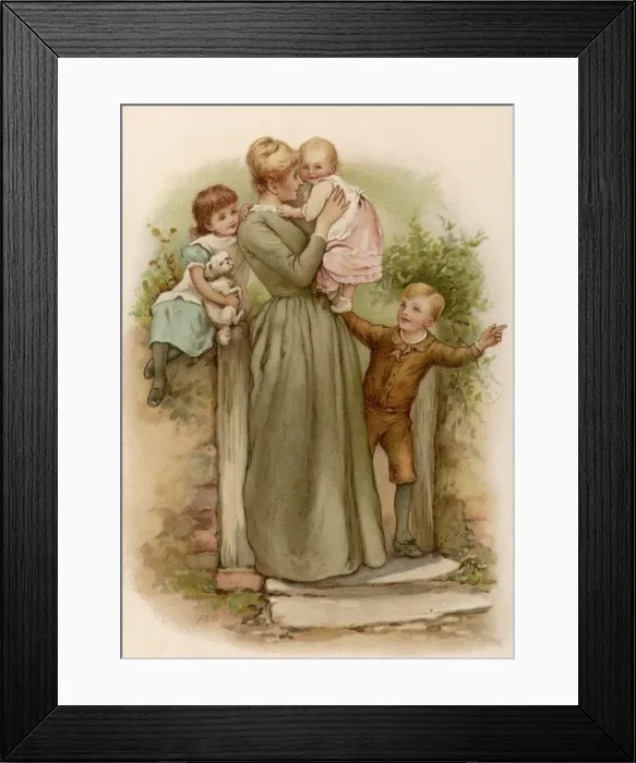 Framed Print : FATHERs RETURN 1891 Framed Print : FATHERs RETURN 1891