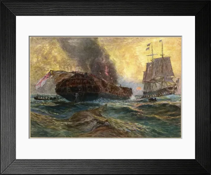 Framed Print : Naval Combat 1812 Framed Print : Naval Combat 1812