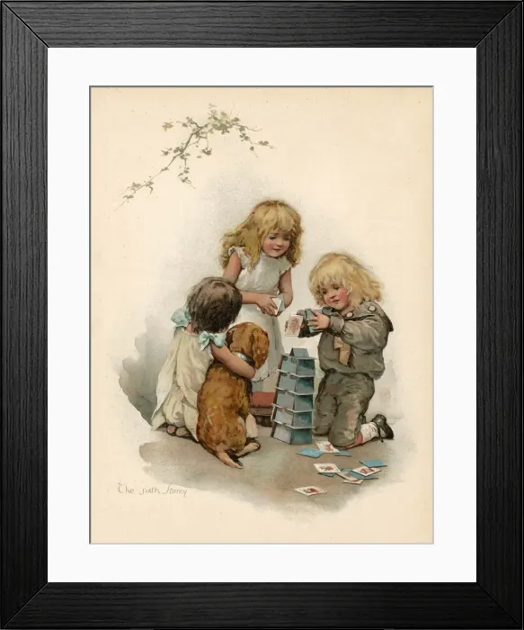 Framed Print : Card House / Round Robin Framed Print : Card House / Round Robin