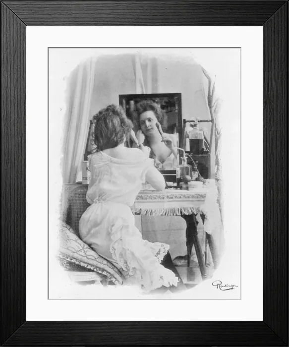 Framed Print : Woman at Dressing Table Framed Print : Woman at Dressing Table
