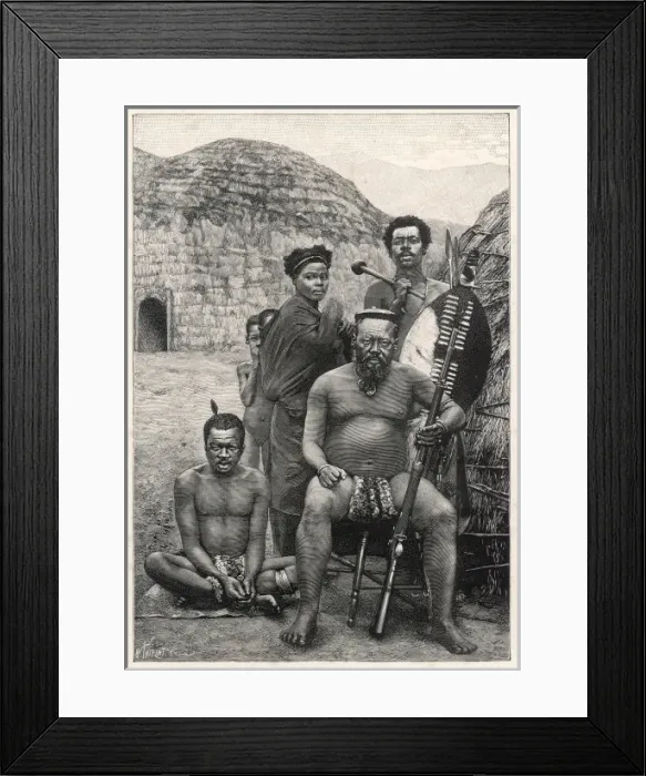 Framed Print : Racial / s Africa / Zulus Framed Print : Racial / s Africa / Zulus
