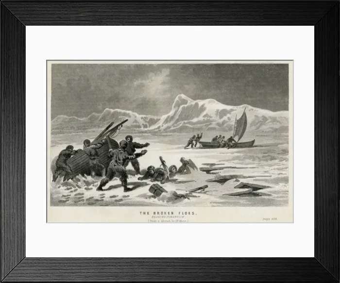Framed Print : Kane / Arctic Expedition Framed Print : Kane / Arctic Expedition