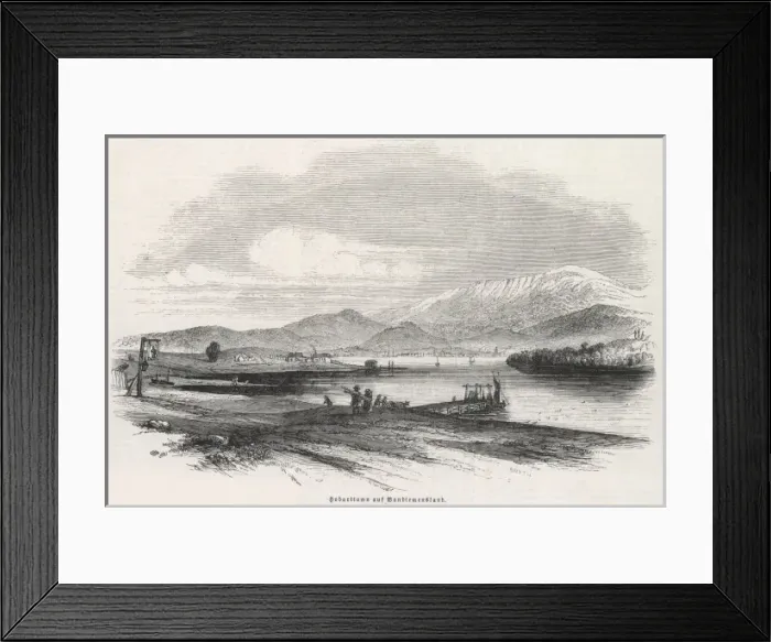 Framed Print : HOBART, 1847 Framed Print : HOBART, 1847