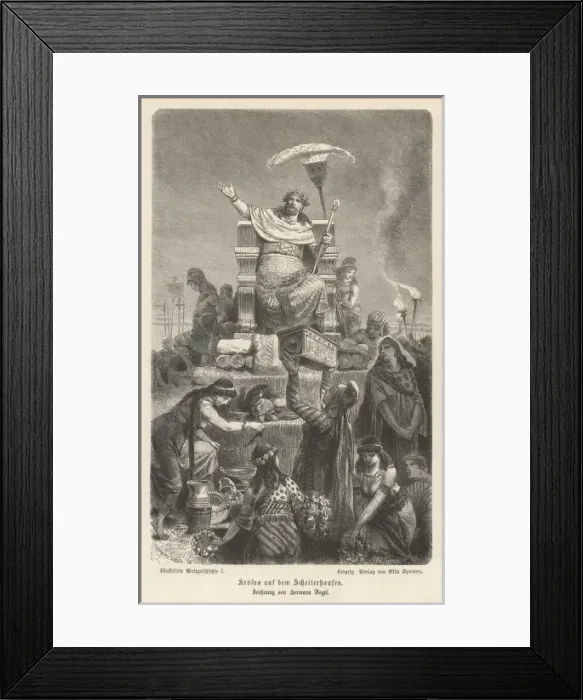 Framed Print : Croesus King of Lydia Framed Print : Croesus King of Lydia