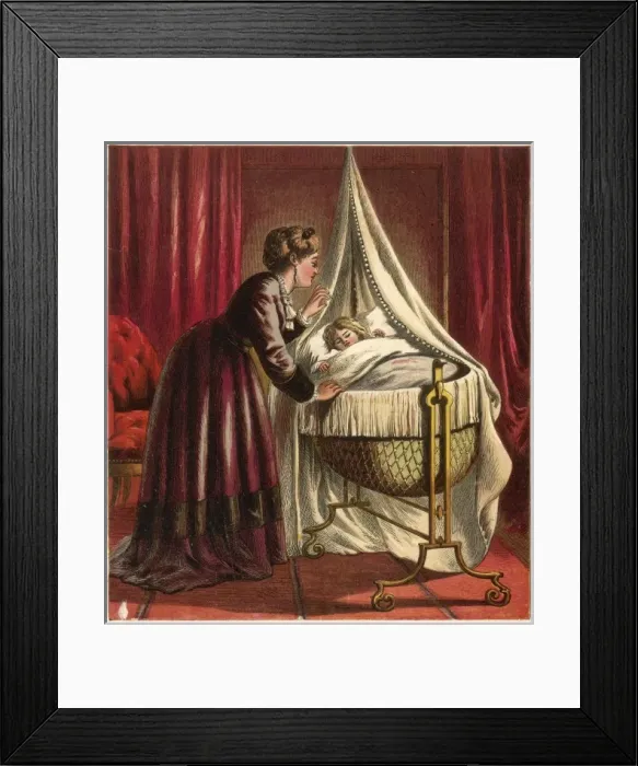 Framed Print : Mother Rocks the Cradle Framed Print : Mother Rocks the Cradle