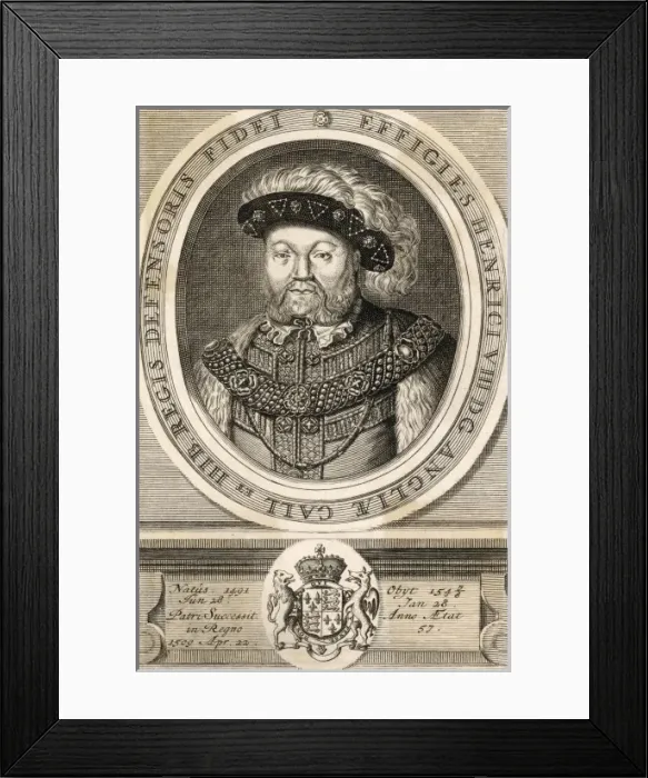Framed Print : King Henry Viii / Anon Eng Framed Print : King Henry Viii / Anon Eng