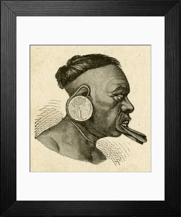 Framed Print : Body Deformation / Lips Framed Print : Body Deformation / Lips