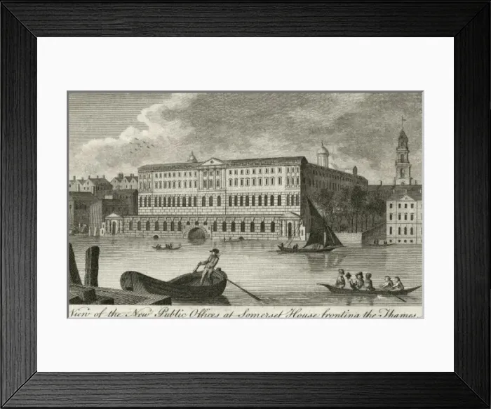 Framed Print : Somerset House / C1800 Framed Print : Somerset House / C1800