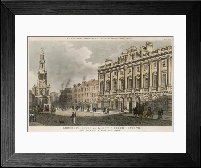 Framed Print : London / Strand / Ackermann Framed Print : London / Strand / Ackermann