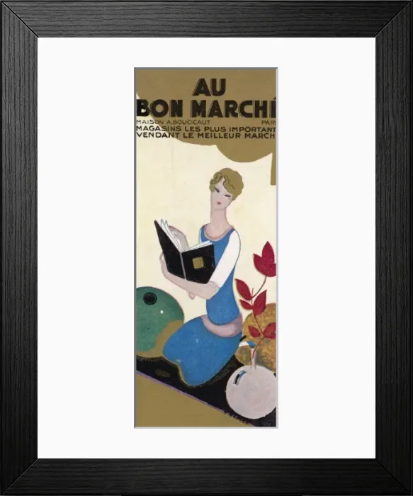 Framed Print : Advert / Bon Marche Paris Framed Print : Advert / Bon Marche Paris