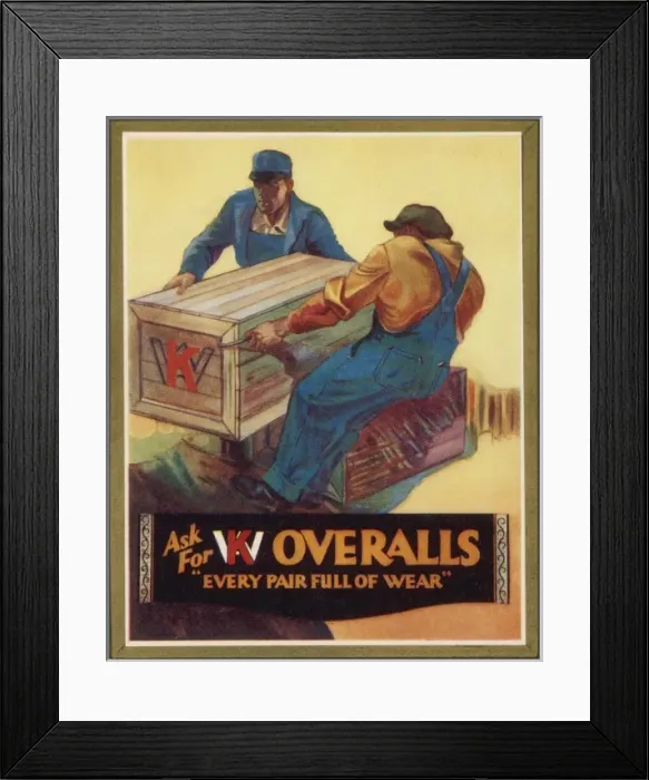 Framed Print : Advert / Overalls 1926 Framed Print : Advert / Overalls 1926