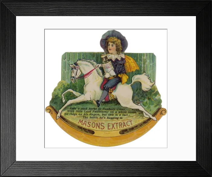 Framed Print : Advert / Masons Extract Framed Print : Advert / Masons Extract