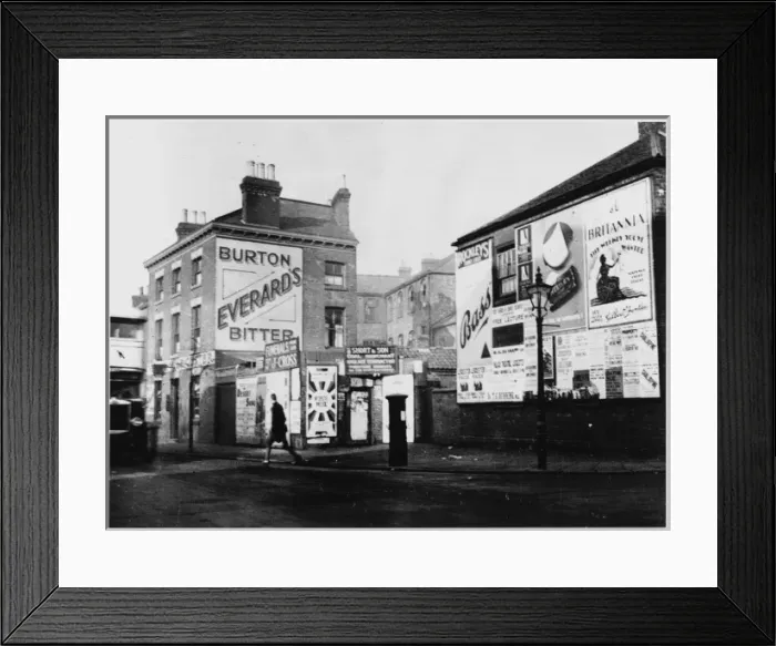 Framed Print : Advert / On Buildings 1930 Framed Print : Advert / On Buildings 1930
