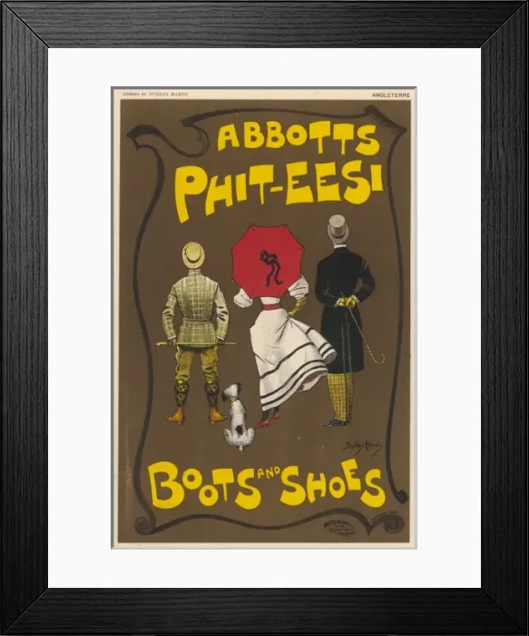 Framed Print : Advert Boots & Shoes Framed Print : Advert Boots & Shoes