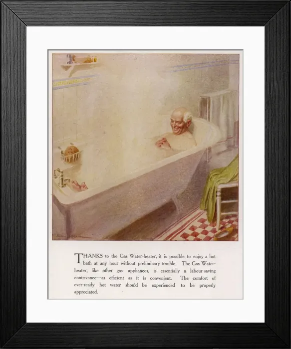 Framed Print : Gas Water Heater Framed Print : Gas Water Heater