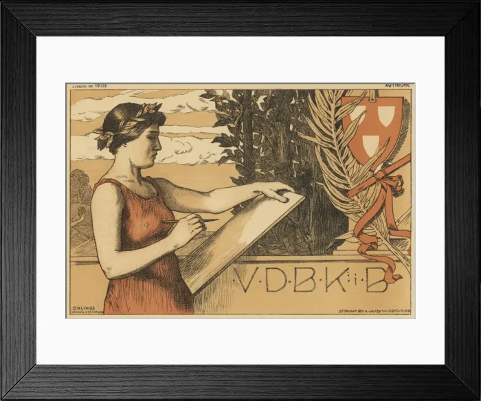 Framed Print : Advert / Art Prague 1895 Framed Print : Advert / Art Prague 1895