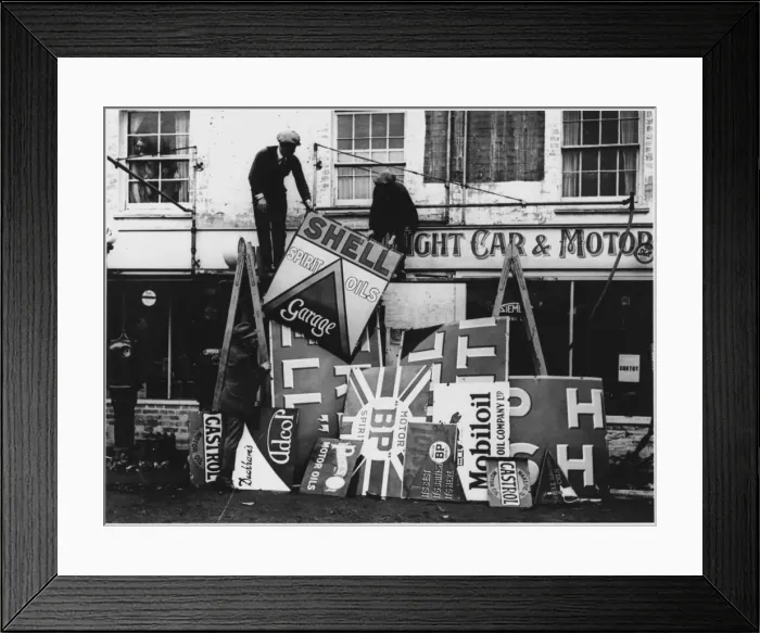 Framed Print : Advert / Garage Boards Framed Print : Advert / Garage Boards