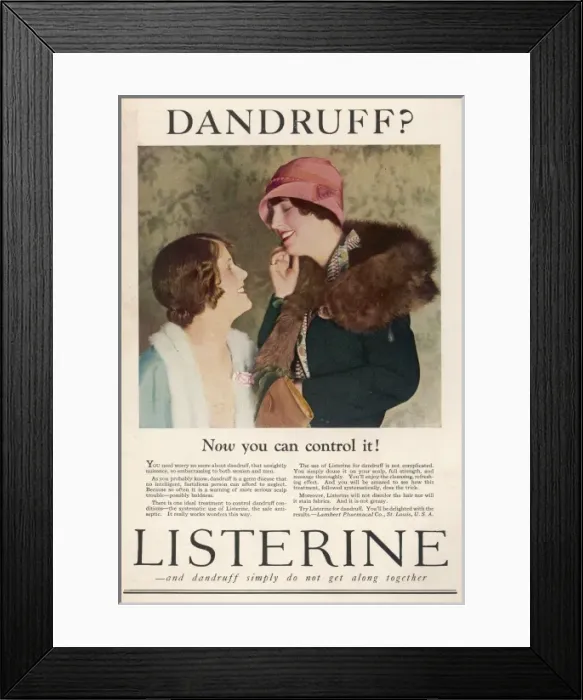 Framed Print : Advert / Listerine 1926 Framed Print : Advert / Listerine 1926