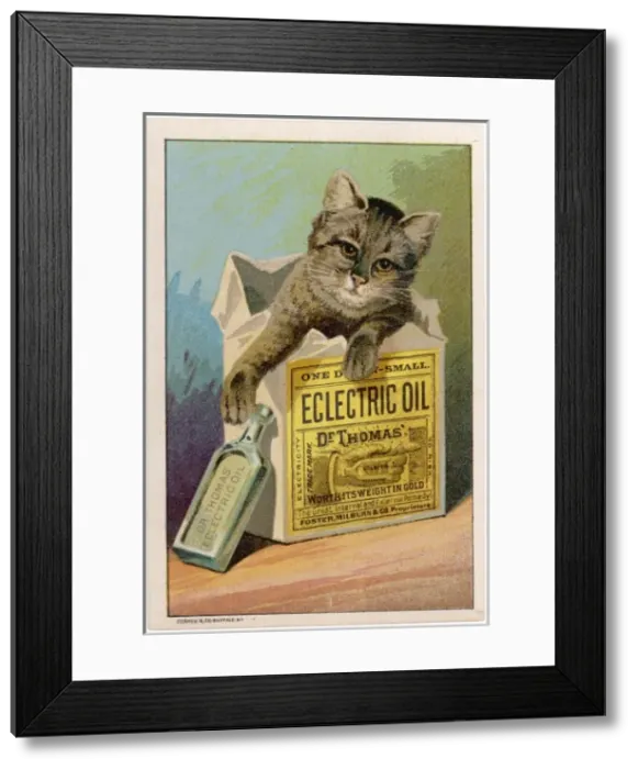 Framed Print : Advert / Eclectric Oil Framed Print : Advert / Eclectric Oil