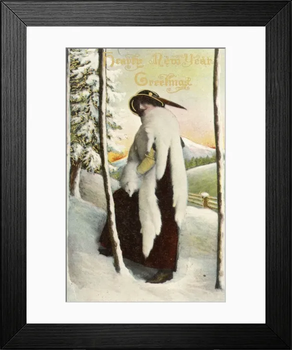 Framed Print : Lady in Fur Framed Print : Lady in Fur