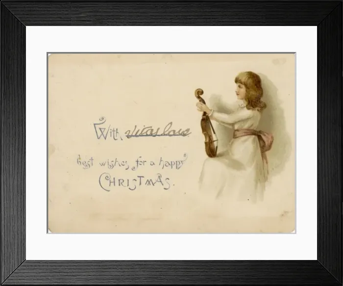 Framed Print : Young Girl with Violin Framed Print : Young Girl with Violin