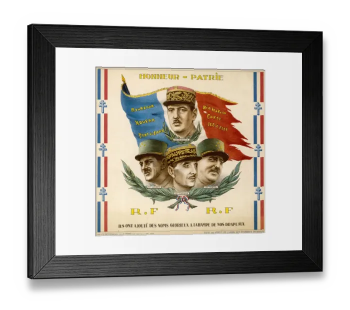 Framed Print : Free French Generals Framed Print : Free French Generals